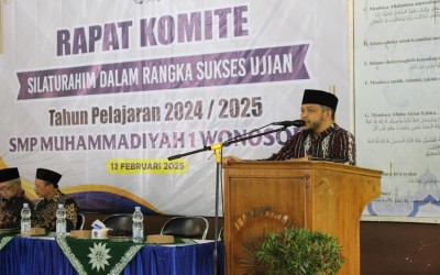 Rapat Komite dan Silaturahim SMP Muhammadiyah 1 Wonosobo: Sukseskan Ujian Tahun Pelajaran 2024/2025